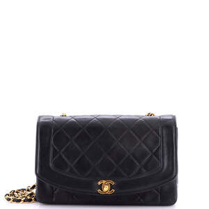 Chanel Medium Vintage Diana Flap Bag Quilted Lambskin